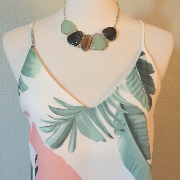 SALE! HOST PICK! Tropical Botanical Cami Tank - Picture 2 of 7